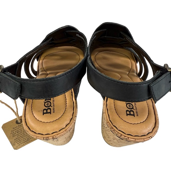 Born Bernese Strappy Cage Open Toe Cork Wedge Sandals Women's Size 9M - Picture 9 of 16